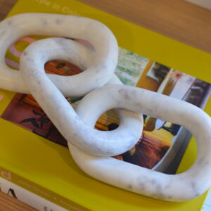 Marble Chain Link - White - Image 4