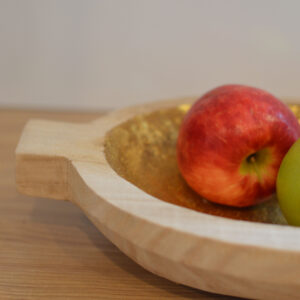 Double Handle Wood Bowl
